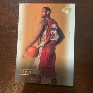 LeBron James Rookie #30 from 2003-04 Upper Deck rookie box set. Great condition.